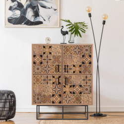 Mueble auxiliar Quantum Solo pino atlántico negro Practica Hogar