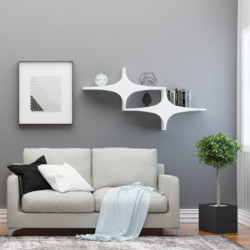 Estante de pared Susen 2 blanco Practica Hogar