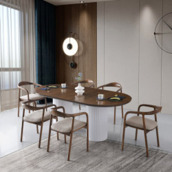 Mesa comedor Li-931 blanco nogal Practica Hogar