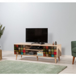 Mueble TV Truva-723 sonoma roble Practica Hogar