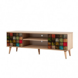 Mueble TV Truva-723 sonoma roble Practica Hogar