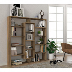 Librería Ample nogal Practica Hogar