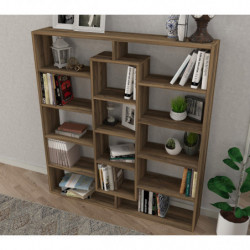Librería Ample nogal Practica Hogar