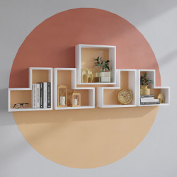 Estante de pared Elitra blanco Practica Hogar