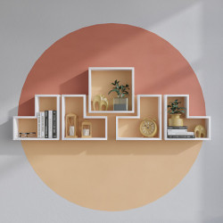 Estante de pared Elitra blanco Practica Hogar