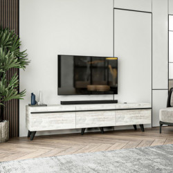 Mueble TV Amsterdam Cristal Practica Hogar