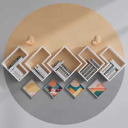 Estante de pared Elitra blanco Practica Hogar