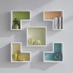 Estante de pared Elitra blanco Practica Hogar