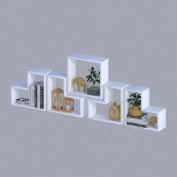 Estante de pared Elitra blanco Practica Hogar