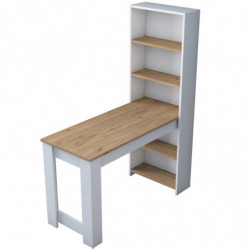 Mesa de cocina JA102 2344 blanco nogal Practica Hogar