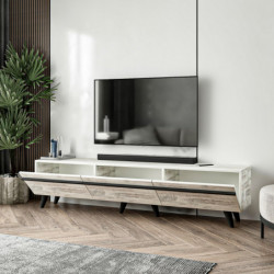 Mueble TV Amsterdam Cristal Practica Hogar