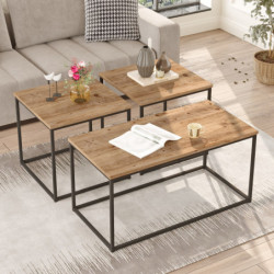 Mesa de centro VG9-A pino atlántico Practica Hogar