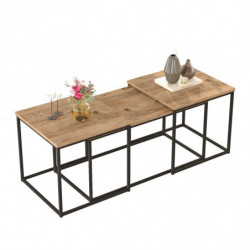 Mesa de centro VG9-A pino atlántico Practica Hogar