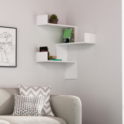 Estante de pared Luksa blanco Practica Hogar