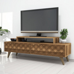 Mueble TV City nogal Practica Hogar