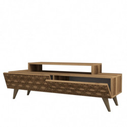 Mueble TV City nogal Practica Hogar