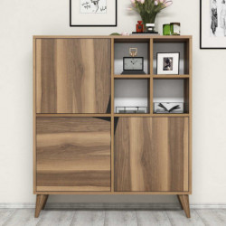 Mueble auxiliar Puls nogal Practica Hogar