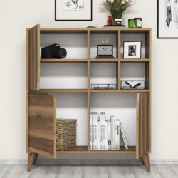 Mueble auxiliar Puls nogal Practica Hogar