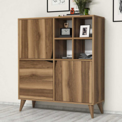 Mueble auxiliar Puls nogal Practica Hogar