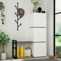 Zapatero Mello antracita blanco Practica Hogar