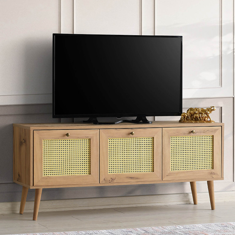 Mueble TV Likya 140 roble Practica Hogar Mueble TV Likya 140 roble Practica Hogar