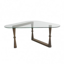 Mesa de centro Sehpa S303 nogal Practica Hogar