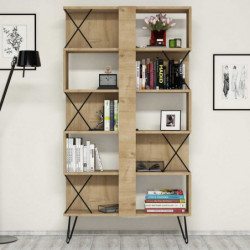 Librería Extra roble Practica Hogar