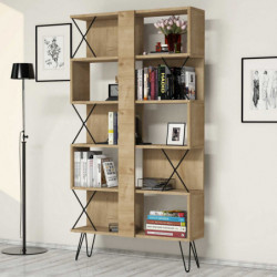 Librería Extra roble Practica Hogar