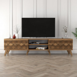 Mueble TV Class-nogal Practica Hogar