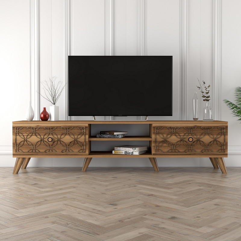 Mueble TV Class-nogal Practica Hogar Mueble TV Class-nogal Practica Hogar