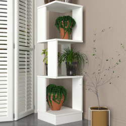 Librería Levander blanco Practica Hogar