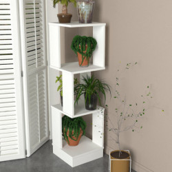 Librería Levander blanco Practica Hogar