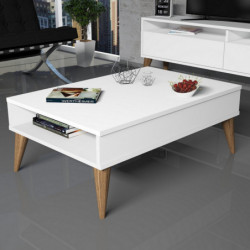 Mesa de centro Best blanco Practica Hogar