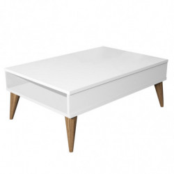 Mesa de centro Best blanco Practica Hogar