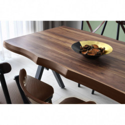 Mesa comedor Efor-1412 nogal Practica Hogar