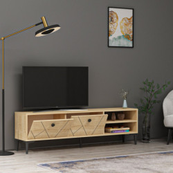 Mueble TV Clara Roble Zafiro Practica Hogar