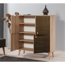 Mueble auxiliar Multilux-220 sonoma roble Practica Hogar