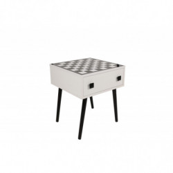 Mesa de ajedrez Chesso blanco negro Practica Hogar