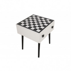 Mesa de ajedrez Chesso blanco negro Practica Hogar