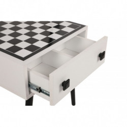 Mesa de ajedrez Chesso blanco negro Practica Hogar