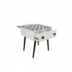 Mesa de ajedrez Chesso blanco negro Practica Hogar
