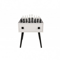 Mesa de ajedrez Chesso blanco negro Practica Hogar
