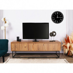 Mueble TV Lupin 140 negro nogal Practica Hogar