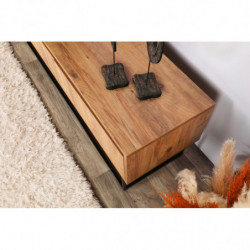 Mueble TV Lupin 140 negro nogal Practica Hogar
