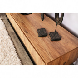 Mueble TV Lupin 140 negro nogal Practica Hogar