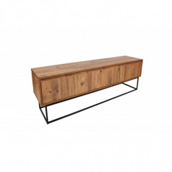 Mueble TV Lupin 140 negro nogal Practica Hogar