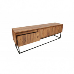 Mueble TV Lupin 140 negro nogal Practica Hogar