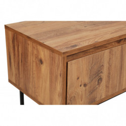 Mueble TV Lupin 140 negro nogal Practica Hogar