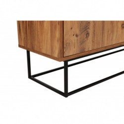 Mueble TV Lupin 140 negro nogal Practica Hogar