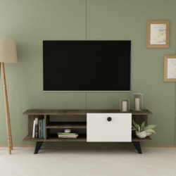 Mueble TV İdil Nogal Blanco Practica Hogar